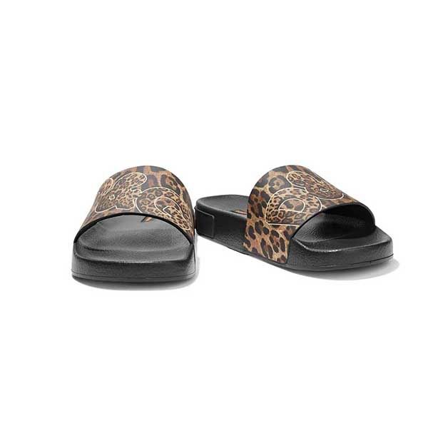 Dép Dolce & Gabbana D&G Leopard-Print Rubber Slides - Dép - Vua Hàng Hiệu