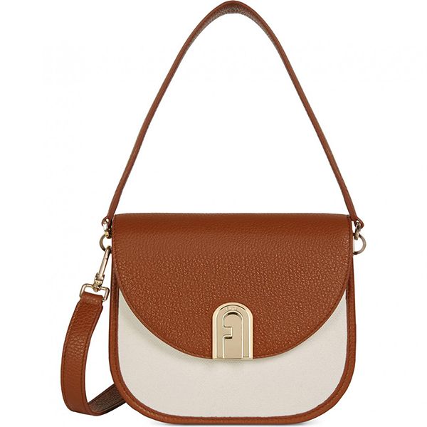 Túi Xách Furla Sleek Cognac H Brown Naturale Beige Womens Mini Bags Màu Nâu - Túi xách - Vua Hàng Hiệu