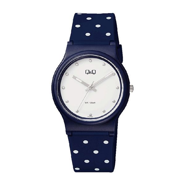 Đồng Hồ Q&Q VP46J059Y Resin Quartz Watch Màu Xanh Navy - Đồng hồ - Vua Hàng Hiệu