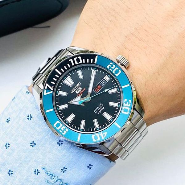 Đồng Hồ Nam Seiko 5 Sports Black Jade Steel SRPC53K1 - Đồng hồ - Vua Hàng Hiệu