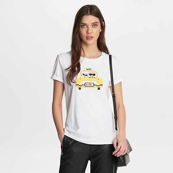 Áo Phông Karl Lagerfeld Taxi Cab Karl Tee Màu Trắng - Thời trang - Vua Hàng Hiệu