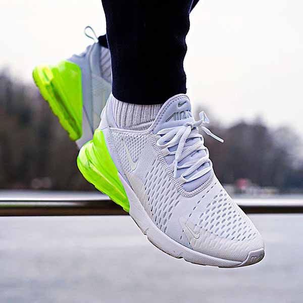 Giày Thể Thao Nike Air Max 270 White/ Volt Màu Trắng Size 43 - Giày - Vua Hàng Hiệu