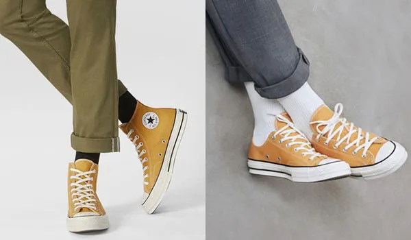 Những cách buộc dây giày Converse cổ cao rất đơn giản