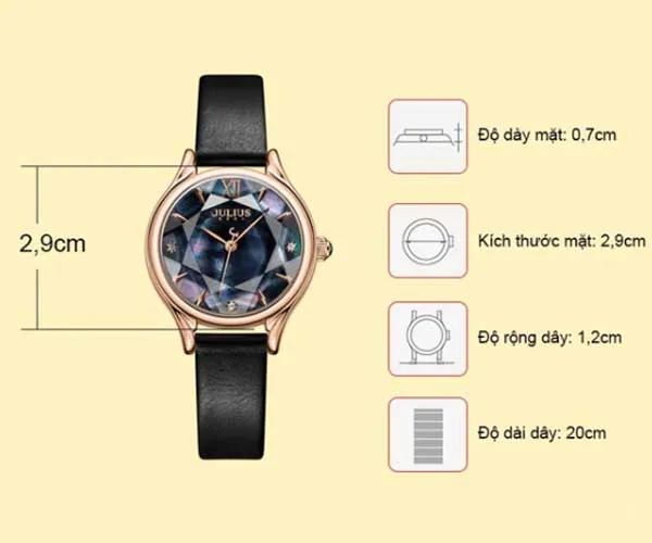 Top 15 mẫu đồng hồ Julius nữ mẫu mới 2025 giá dưới 1 triệu đồng