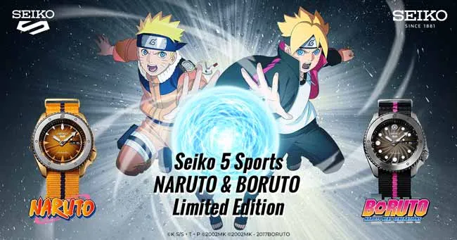 Top 7 mẫu đồng hồ Seiko 5 Sport Naruto & Boruto dành cho fan truyện tranh Nhật Bản