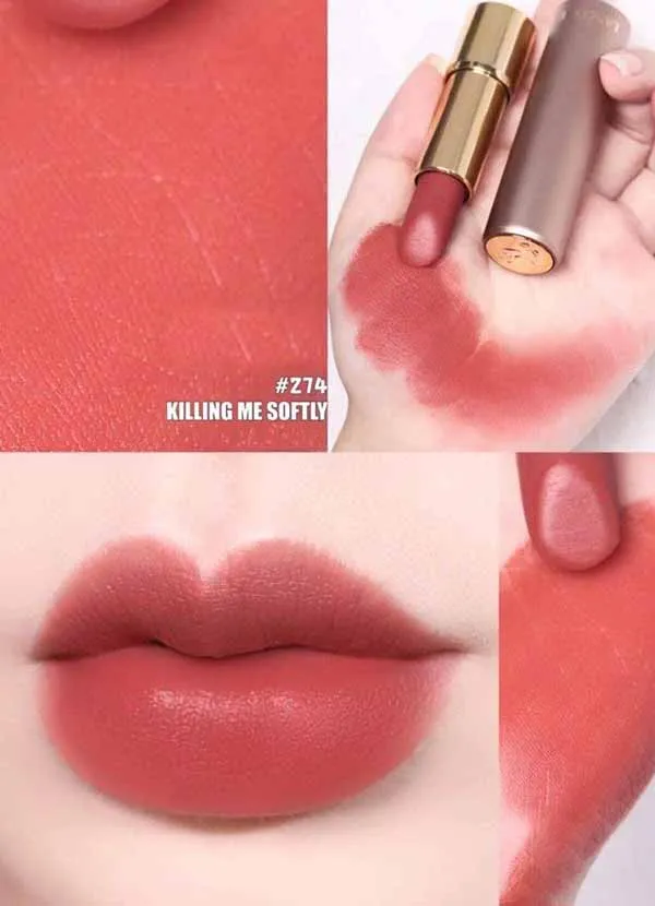 Son Lancôme L'Absolu Rouge Intimatte 274 Killing Me Softly Màu Trà Sữa Bản trendy - Son Môi - Vua Hàng Hiệu