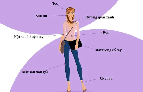 7+ vị trí xịt nước hoa trên cơ thể giúp lưu hương quyến rũ suốt cả ngày