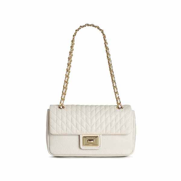 Túi Đeo Vai Karl Lagerfeld Agyness Pebble Leather Turnlock Shoulder Bag - Túi xách - Vua Hàng Hiệu