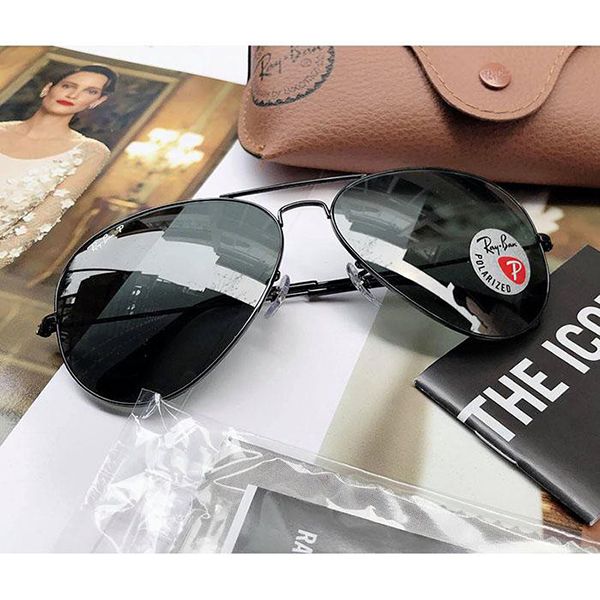 Kính Mát Rayban Aviator RB3025 002/58 62-14 Polarized Green - Kính mắt - Vua Hàng Hiệu