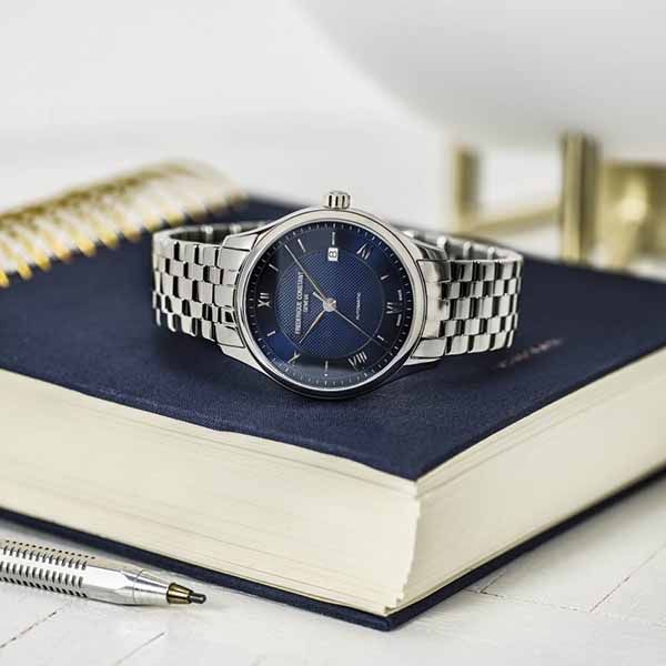 Đồng Hồ Nam Frederique Constant Classics Automatic Blue Dial Watch FC-303MN5B6B Màu Bạc Phối Xanh - Đồng hồ - Vua Hàng Hiệu