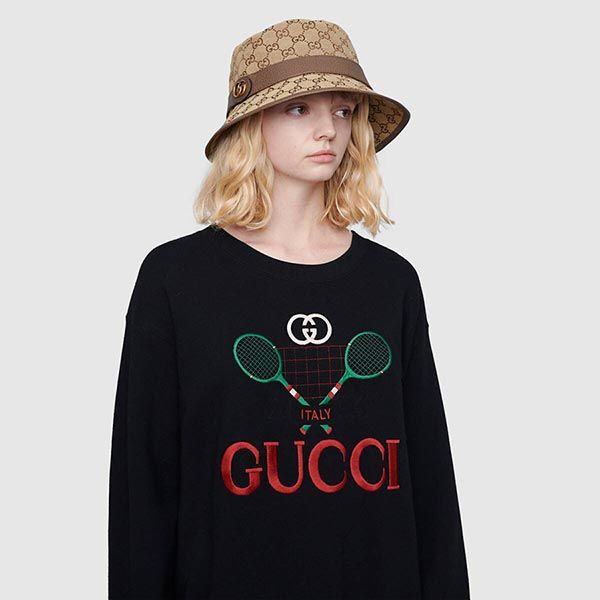 Mũ Tròn Gucci GG Canvas Bucket Hat Màu Nâu Size S - Mũ nón - Vua Hàng Hiệu