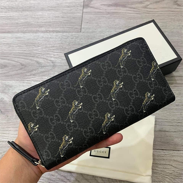 Ví Gucci GG Zip Around Wallet With Tiger Print - Túi xách - Vua Hàng Hiệu