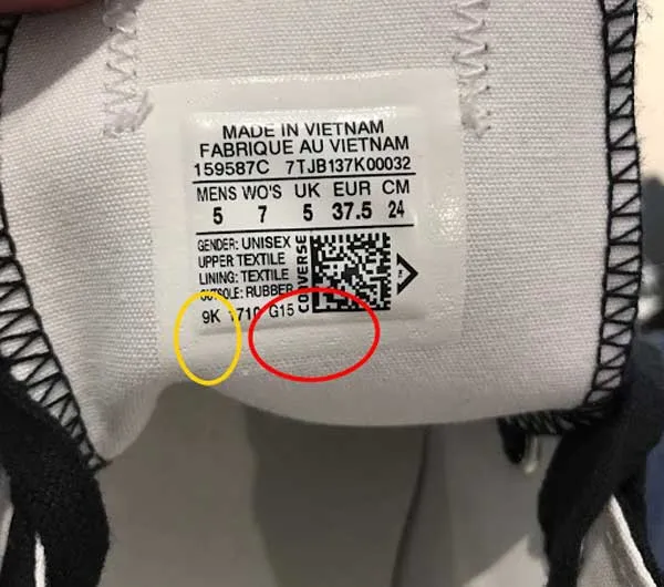 13 cách phân biệt giày Converse chính hãng Thật -Giả nhanh chóng