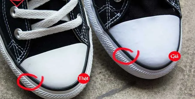 13 cách phân biệt giày Converse chính hãng Thật -Giả nhanh chóng