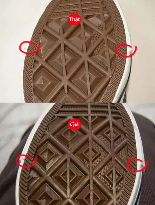 13 cách phân biệt giày Converse chính hãng Thật -Giả nhanh chóng