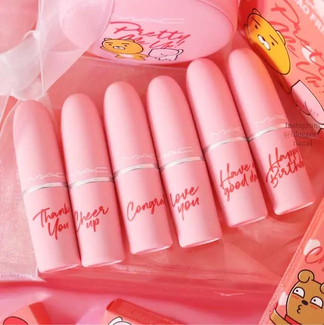 Review 6 màu son MAC Kakao Friends Limited đẹp ngất ngây