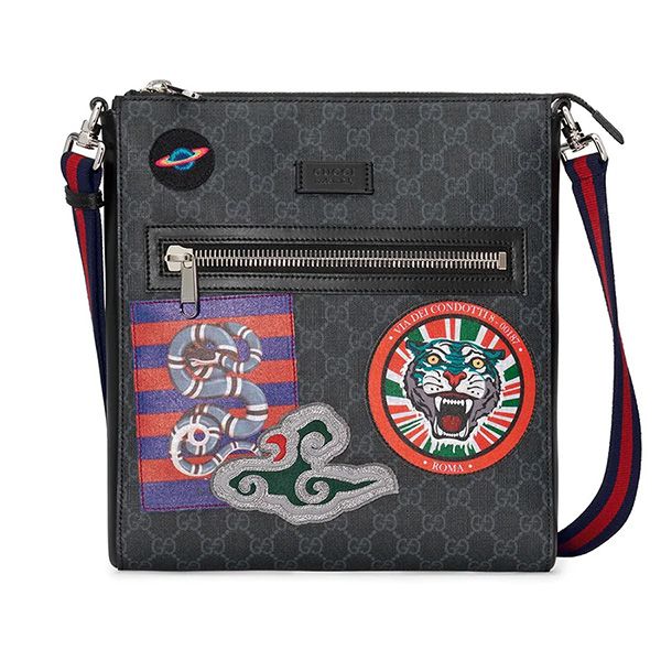 Túi Đeo Chéo Gucci Night Courrier GG Supreme Messenger Màu Đen - Túi xách - Vua Hàng Hiệu