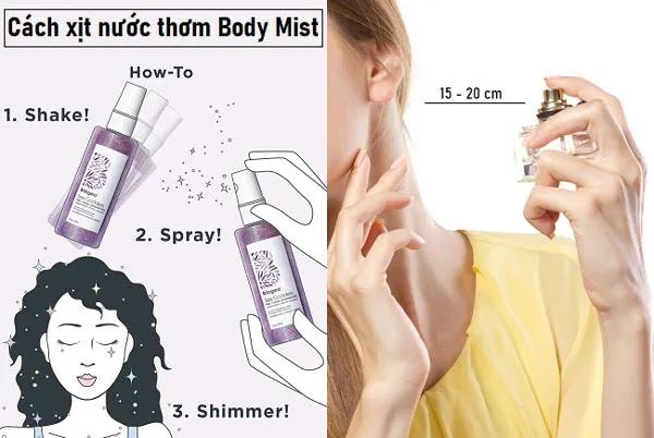 Body mist là gì? Nước hoa và body mist khác nhau như thế nào?