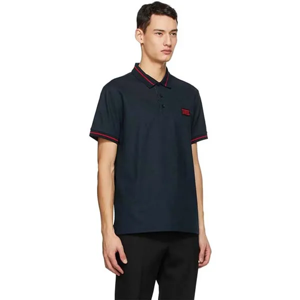 Áo Polo Nam Burberry Logo Appliqué Polo Shirt Navy Màu Xanh Navy Size S - Thời trang - Vua Hàng Hiệu