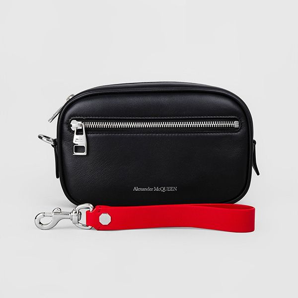 Túi Cầm Tay Alexander Mcqueen Leather Pouch Clutch Bag Màu Đen - Túi xách - Vua Hàng Hiệu