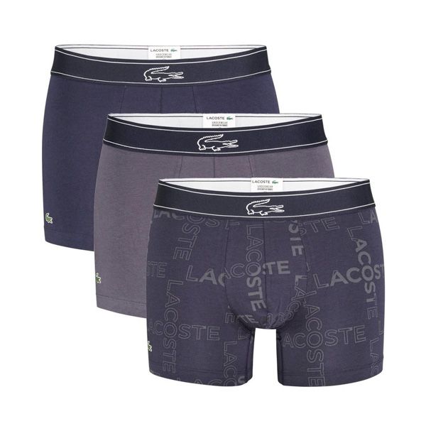 Set Quần Lót Lacoste Men's Blue Colours Millennials 3 Pack Boxer Shorts Size M - Thời trang - Vua Hàng Hiệu