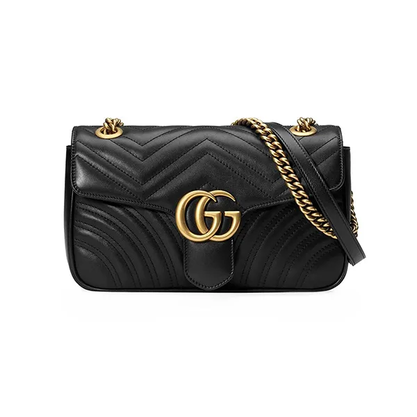 Túi Xách Gucci GG Marmont Small Matelassé Leather Shoulder Bag Màu Đen - Túi xách - Vua Hàng Hiệu