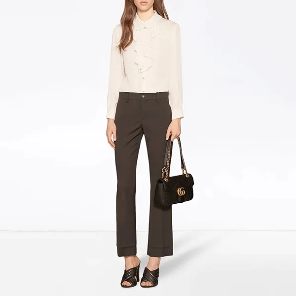 Túi Xách Gucci GG Marmont Small Matelassé Leather Shoulder Bag Màu Đen - Túi xách - Vua Hàng Hiệu