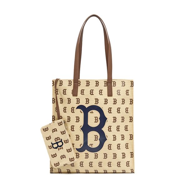 Túi Xách MLB Monogram Boston Red Sox 3AORL011N-43BGS Màu Nâu (Thanh Lý) - Túi xách - Vua Hàng Hiệu