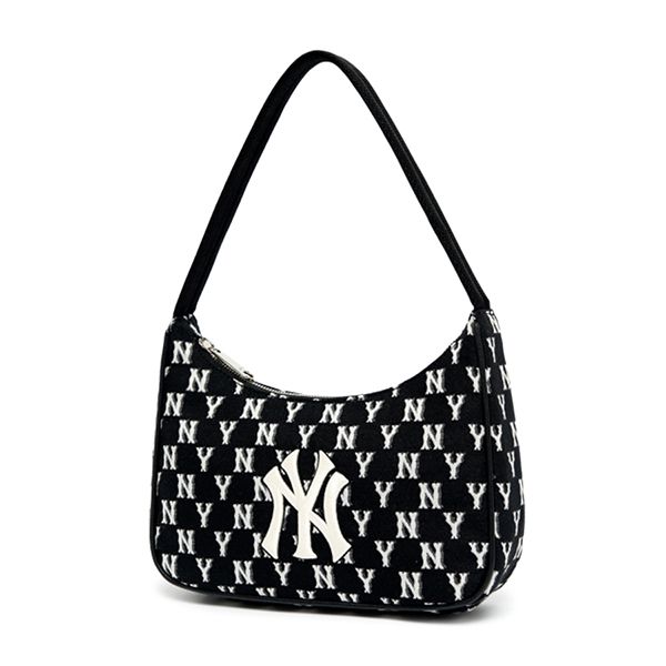 Túi Xách MLB Monogram Jacquard Hobo New York Yankees 3ABQS011N-50BKS Màu Đen - Túi xách - Vua Hàng Hiệu