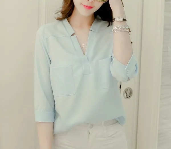Top 10 áo sơ mi nữ kiểu Hàn Quốc đáng yêu được yêu rất thích