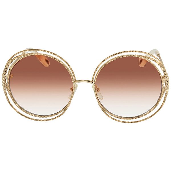 Kính Mát Chloé Peach Gradient Round Sunglasses CE114SC 724 58 Màu Nâu - Kính mắt - Vua Hàng Hiệu