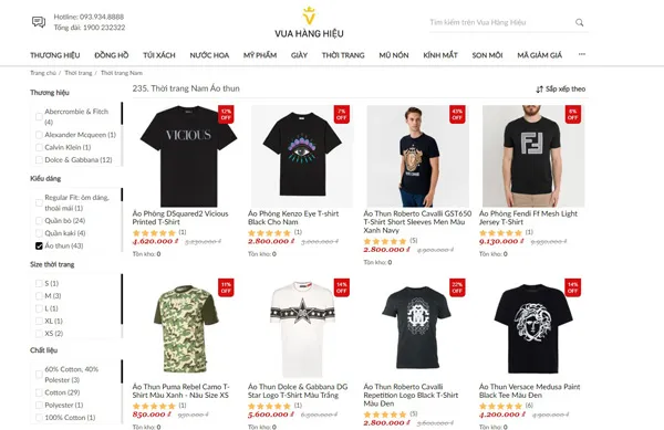 Top 11 shop bán áo thun nam đẹp được đánh giá tốt Hà Nội