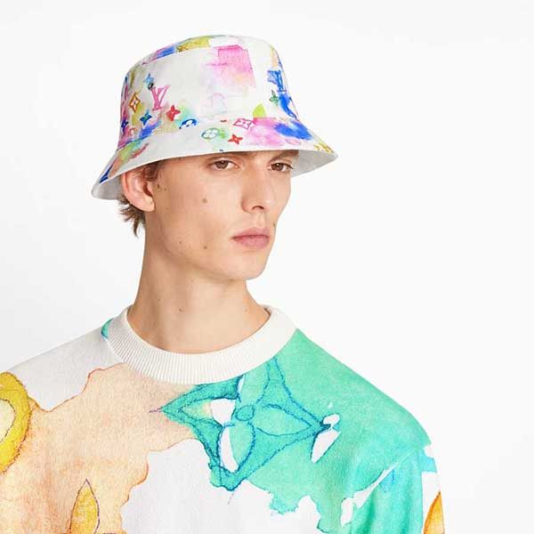 Mũ Louis Vuitton LV Monogram Watercolor Bucket Hat Size M - Mũ nón - Vua Hàng Hiệu