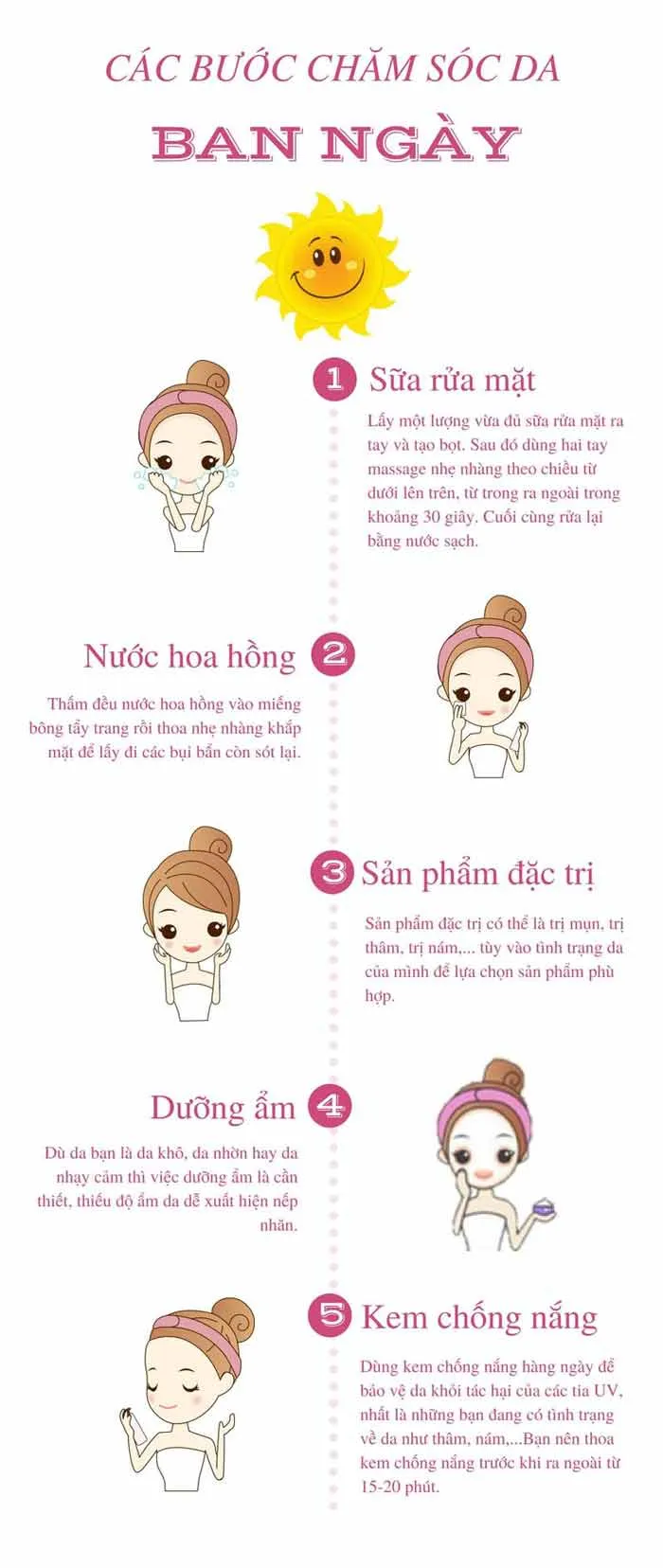 Làm sao để có làn da đẹp không mụn? 10 mẹo chăm sóc da sạch mụn mịn màng
