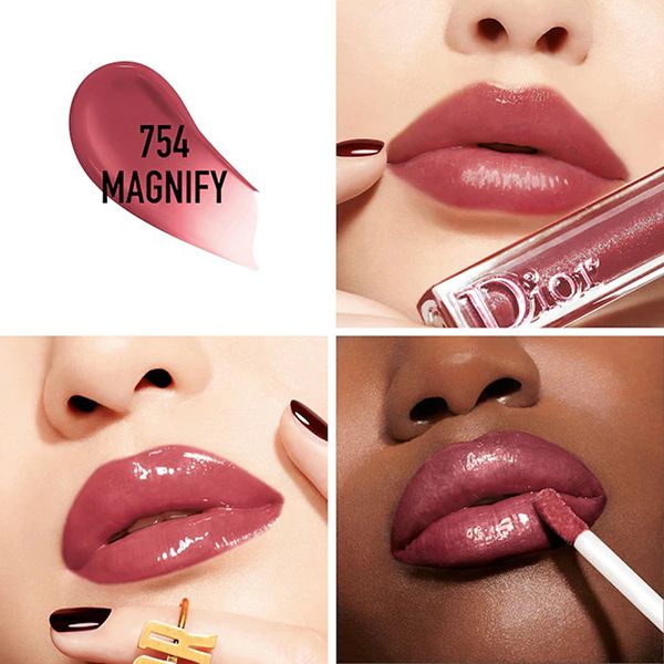Son Dưỡng Bóng Dior Addict Stellar Lip Gloss 754 Magnify - Plum Màu Nâu Mận - Son Môi - Vua Hàng Hiệu