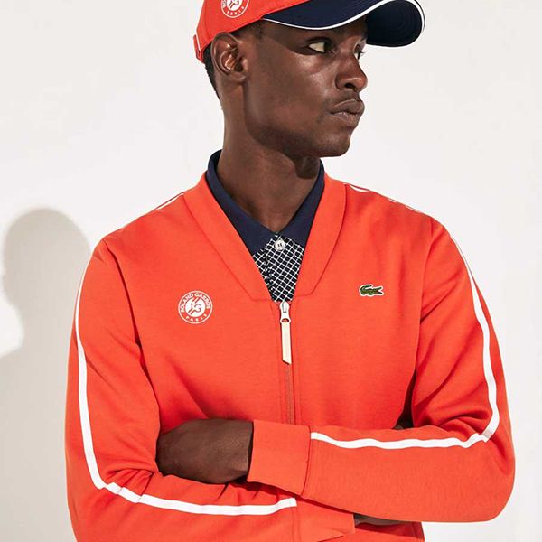 Áo Khoác Nỉ Lacoste Roland Garros Jacket Màu Xanh Đỏ Size XS - Thời trang - Vua Hàng Hiệu