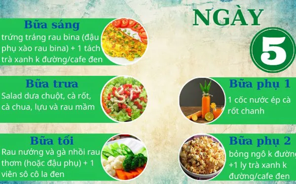 Thực đơn giảm mỡ bụng cho nữ sở hữu vòng eo quyến rũ trong 7 ngày
