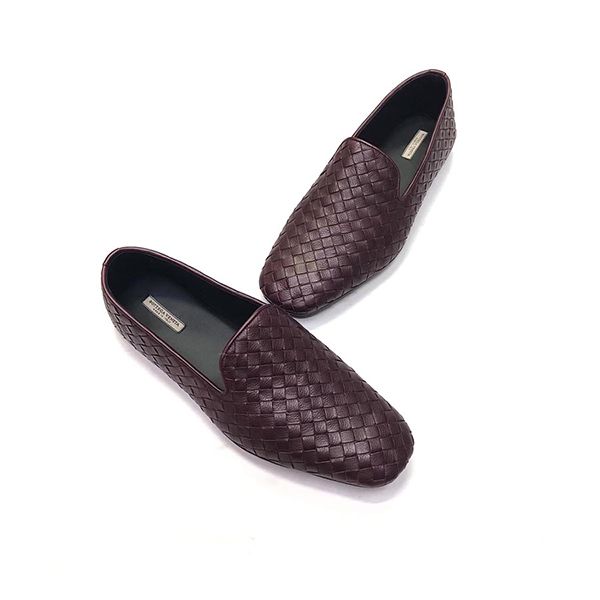 Giày Lười Bottega Veneta Calfskin Loafer Màu Đỏ Tím Size 38.5 - Giày - Vua Hàng Hiệu