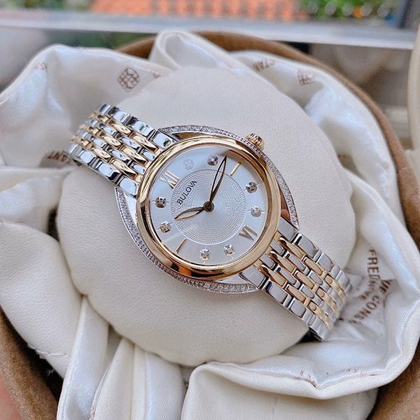 Đồng Hồ Bulova 98R229 Curv Diamond Lady's Watch 30mm - Đồng hồ - Vua Hàng Hiệu