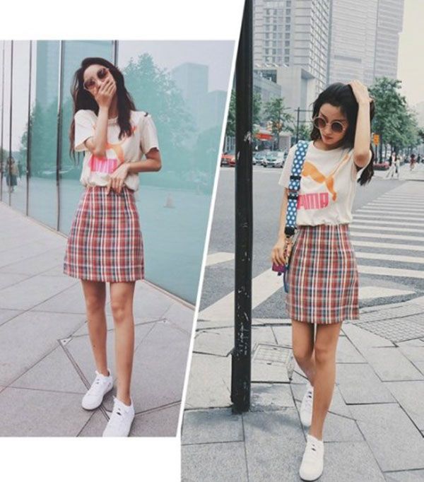  cách tạo dáng với váy ngắn 1