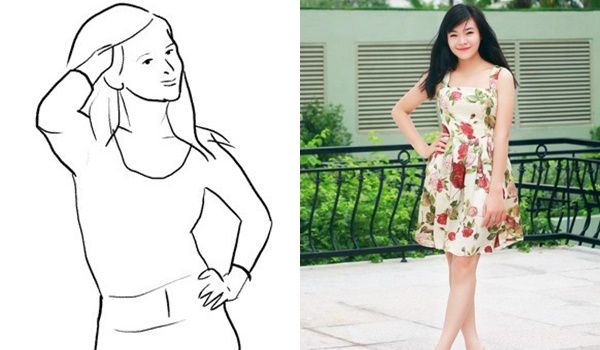  cách tạo dáng với váy ngắn 8