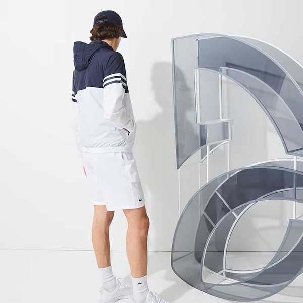 Áo Khoác Gió Lacoste Sport Novak Djokovic BH1461-51-525 Màu Trắng - Xanh Navy Size S - Thời trang - Vua Hàng Hiệu
