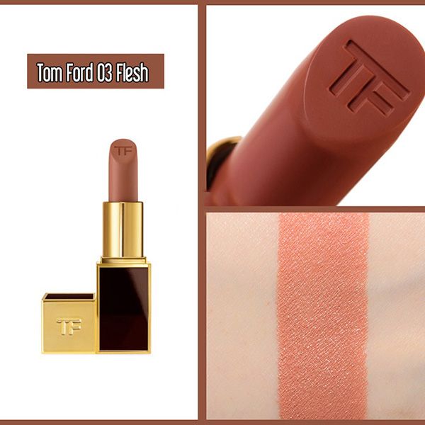 Son Tom Ford 03 Flesh Màu Nâu Tây - Lip Color Matte - Son Môi - Vua Hàng Hiệu