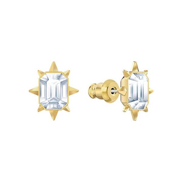 Khuyên Tai Swarovski TaRot Magic Stud Pierced Earrings White, Gold-Tone Plated - Trang sức - Vua Hàng Hiệu