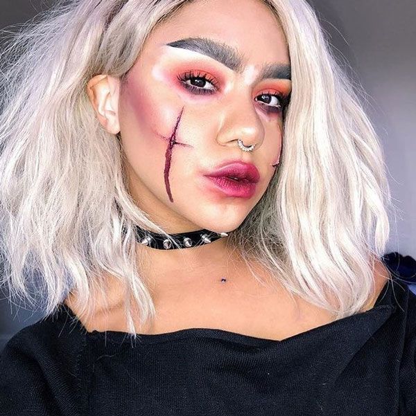 Cách trang điểm ma cà rồng kinh dị cho lễ Halloween - 6