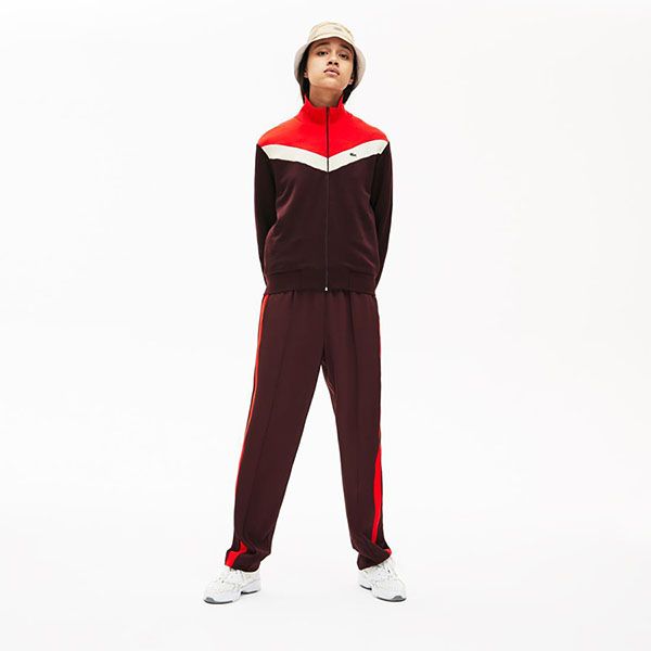 Áo Khoác Women's Lacoste Color-Block Fleece Zip Up Sweatshirt Bordeaux Phối Màu Size 38 - Thời trang - Vua Hàng Hiệu
