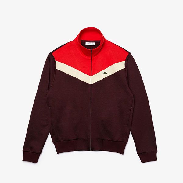 Áo Khoác Women's Lacoste Color-Block Fleece Zip Up Sweatshirt Bordeaux Phối Màu Size 38 - Thời trang - Vua Hàng Hiệu
