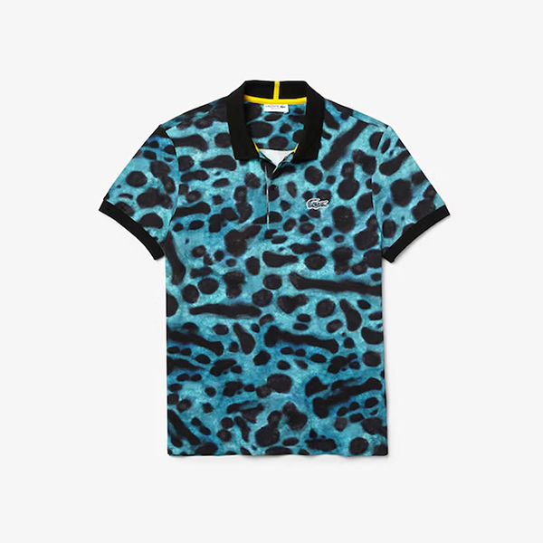 Áo Polo Men's Lacoste x National Geographic Regular Fit Print Cotton Màu Xanh Đen Size XS - Thời trang - Vua Hàng Hiệu