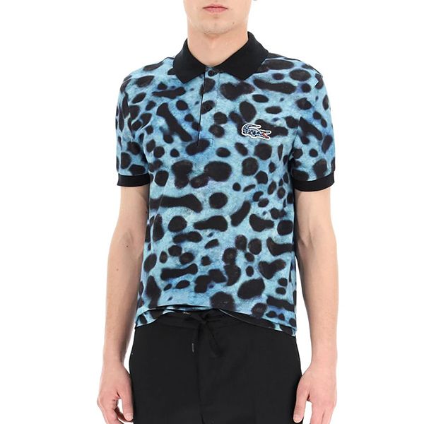 Áo Polo Men's Lacoste x National Geographic Regular Fit Print Cotton Màu Xanh Đen Size XS - Thời trang - Vua Hàng Hiệu