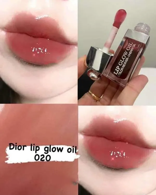 So sánh son dưỡng Dior Lip Glow Oil và Dior Collagen Addict Lip Maximizer